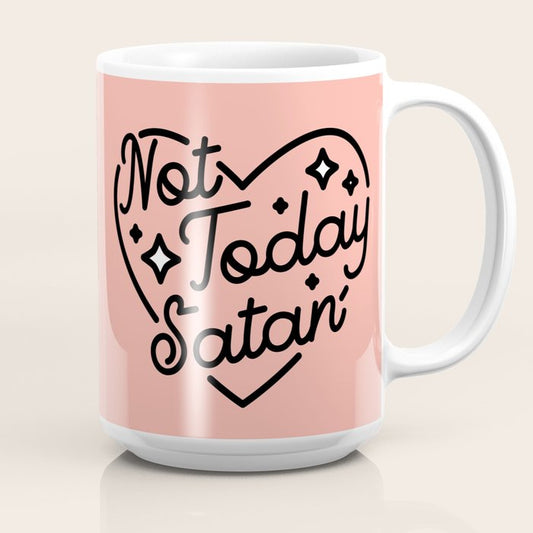 not today satan I Coffee Mug Gallery Image 2
