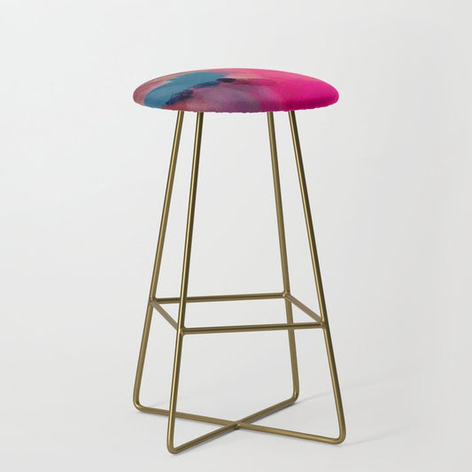 PINK abstract landscape Stool Gallery Image 2