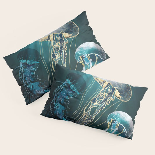 Metallic Jellyfish V Pillow Sham Gallery Image 2