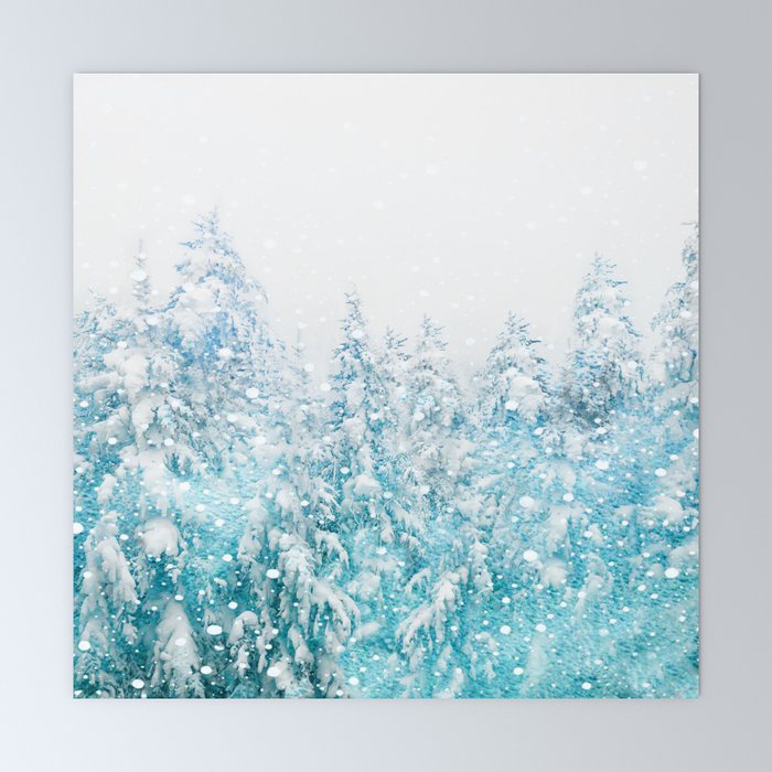 Snowy Pines Mini Art Print Gallery Image 6