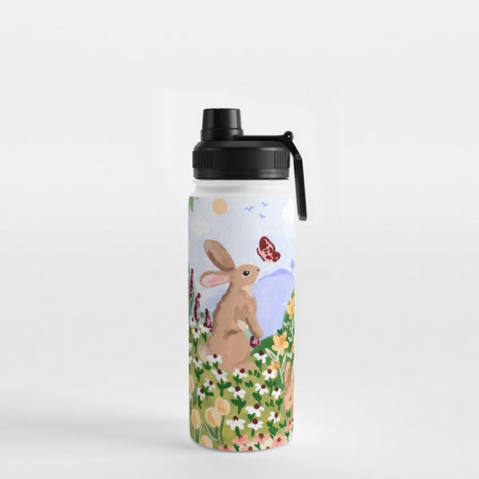 Spring Bunnies Water Bottle Gallery Image 2
