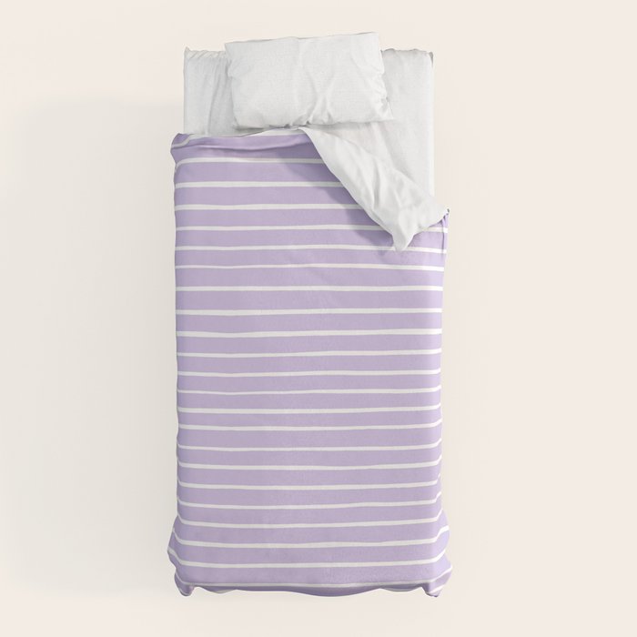 Stripes Lavender Duvet Cover Gallery Image 10