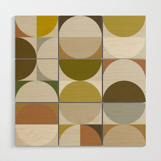 Mid Century 09A Wood Wall Art Gallery Image 2