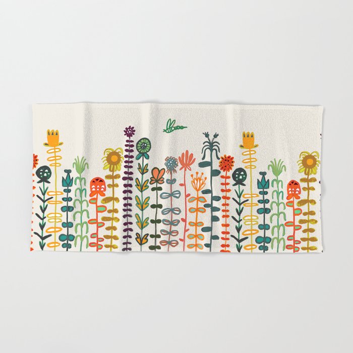 Happy garden Hand & Bath Towel Gallery Image 2
