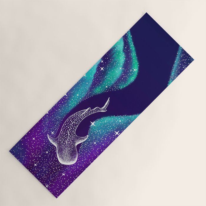 Star eater in northern lights Yoga Mat Gallery Image 1