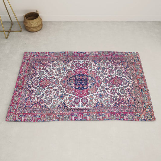 Esfahan Central Persian Rug Print Rug Gallery Image 2