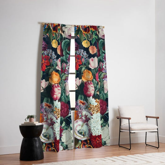 EXOTIC GARDEN - NIGHT XIII Window Curtain Gallery Image 2