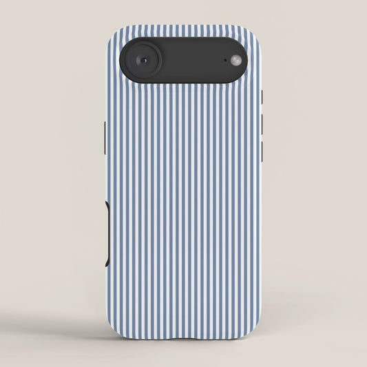 Blue Seersucker Stripe iPhone Case Gallery Image 2