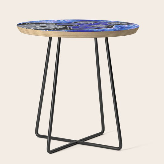 Authentic Aboriginal Art - Baby Sea Turtles Side Table Gallery Image 2