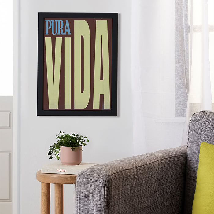 Pura Vida Framed Poster 12x16