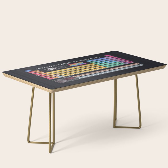 Periodic Table of Elements B - Black Coffee Table Gallery Image 2