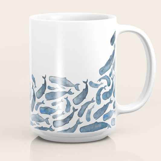 Whale Wave. Coffee Mug Gallery Image 2