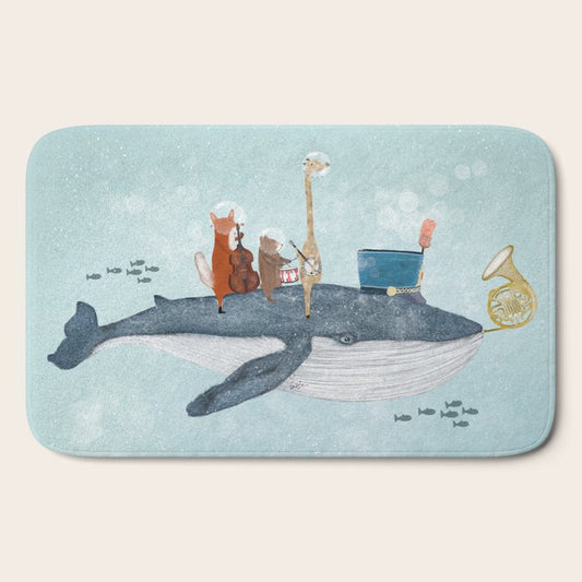 whale song Bath Mat Gallery Image 2