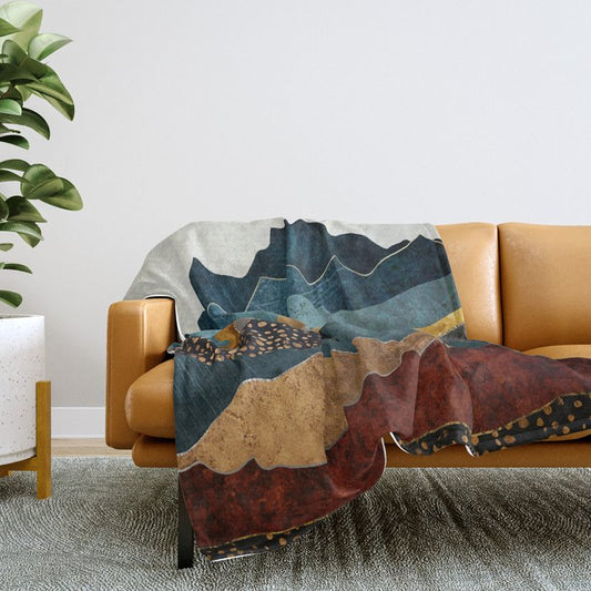 Amber Dusk Throw Blanket Gallery Image 2