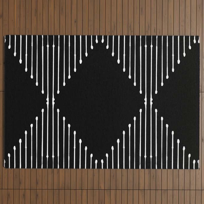 Geo (Black) Outdoor Rug Gallery Image 4