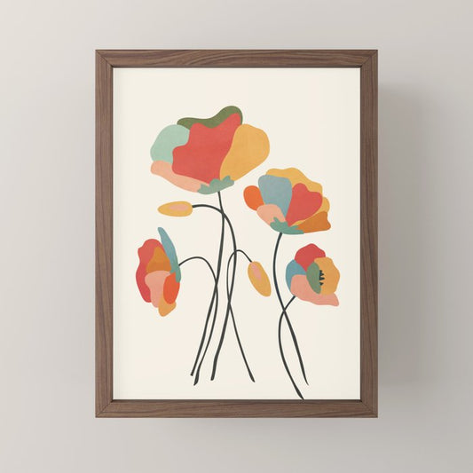 Colorful Flowers Mini Art Print Gallery Image 2