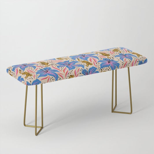 Tigers & Tiger Lilies â Blue & Yellow Bench Gallery Image 2