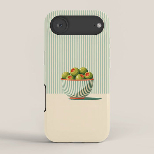 Retro Olive Bowl Illustration iPhone Case Gallery Image 2