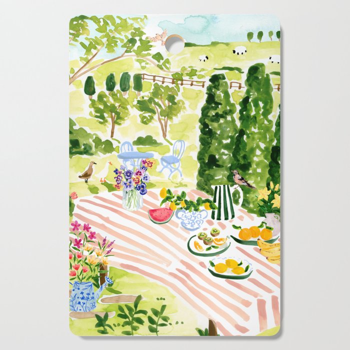 Garden Picnic Cutting Board Gallery Image 1