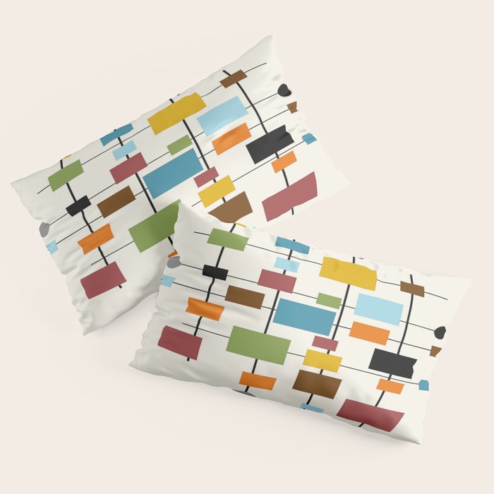 Mid-Century Modern Art 1.3 Pillow Sham Gallery Image 4