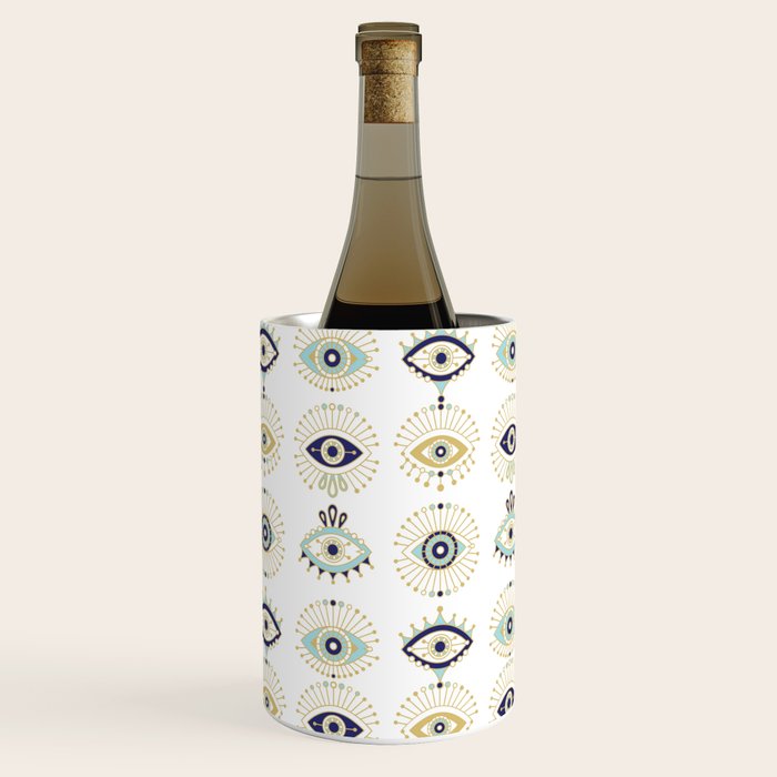 Evil Eye Collection on White Wine Chiller Gallery Image 1