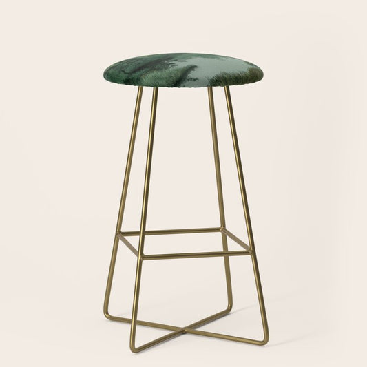 Japanese Forest Painting Sage Green Wall Art Wabi Sabi Wall Art Minimalist Japanese Poster Stool Gallery Image 2