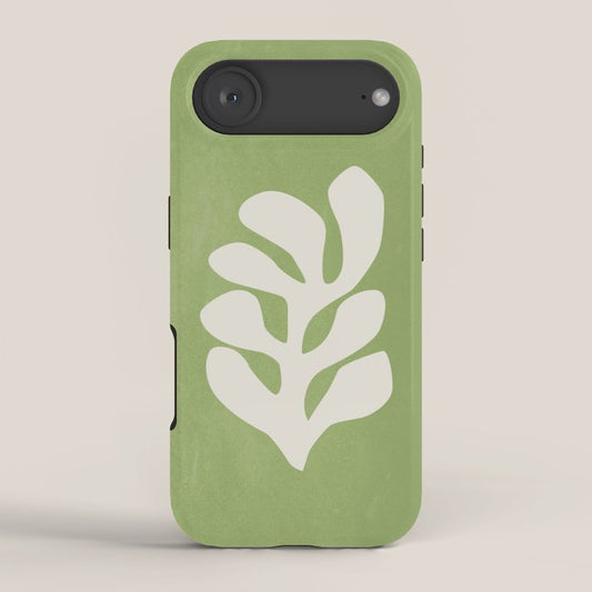 Forest Green Leaf: Matisse Paper Cutouts V iPhone Case Gallery Image 2