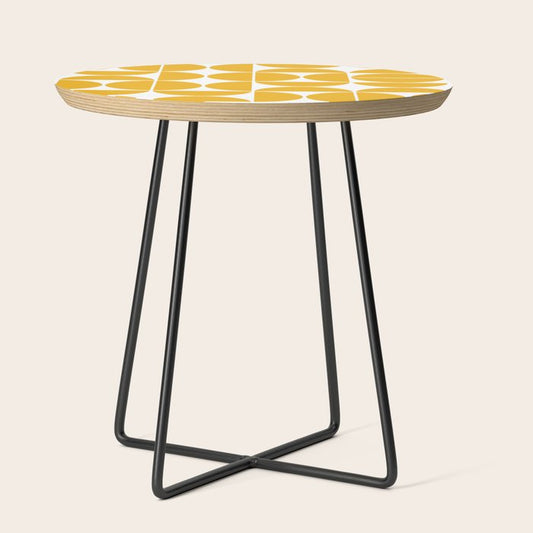 Mid Century Modern Geometric 04 Yellow Side Table Gallery Image 2