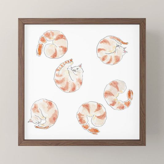 Ebinyanco -Shrimp Kitty- Mini Art Print Gallery Image 2