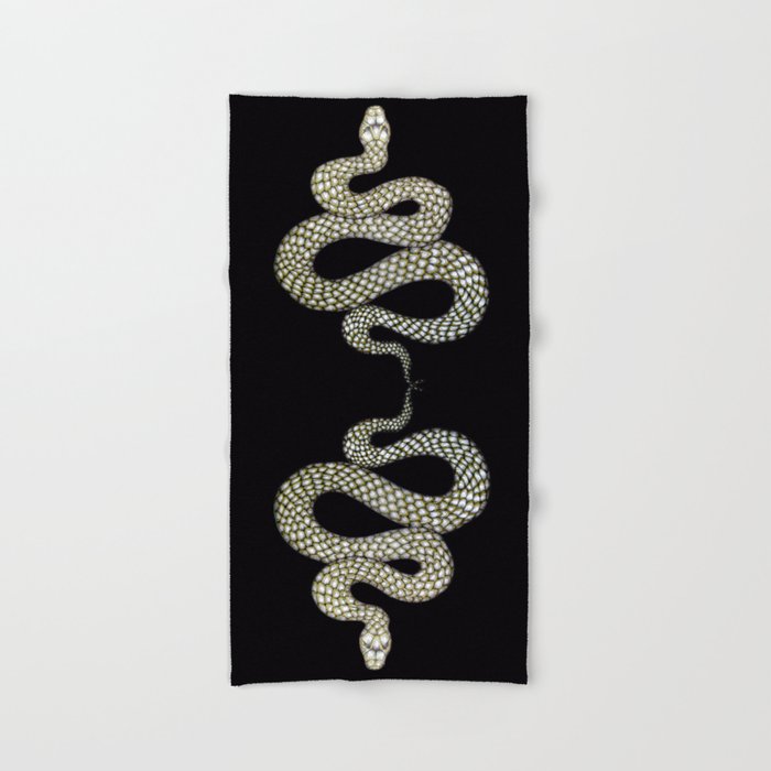 Snake's Charm in Black Bath Towel Gallery Image 2