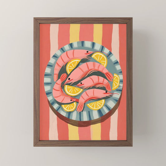 Shrimp Picnic Mini Art Print Gallery Image 2