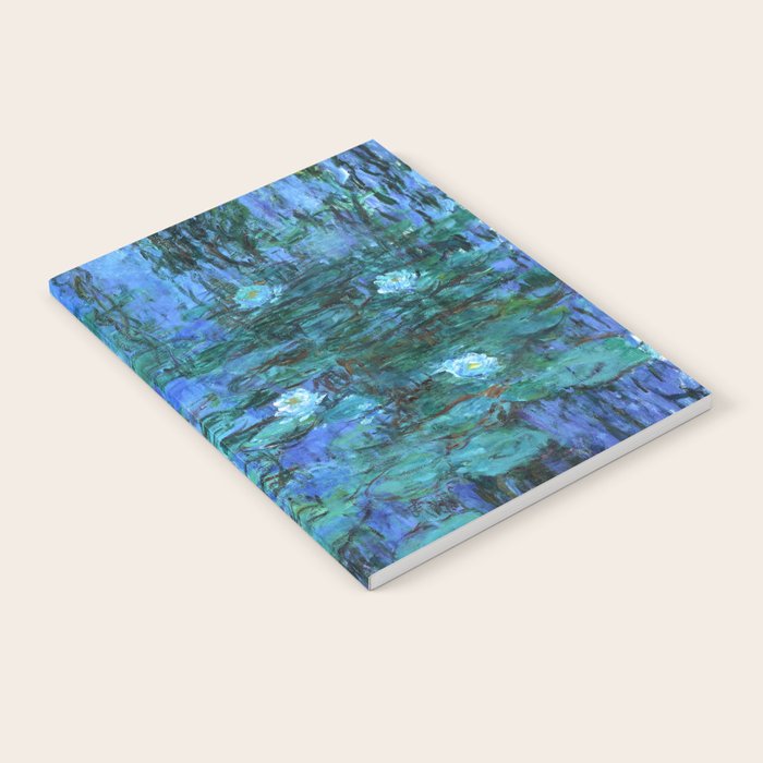 Claude Monet Water Lilies BLUE Notebook Gallery Image 1
