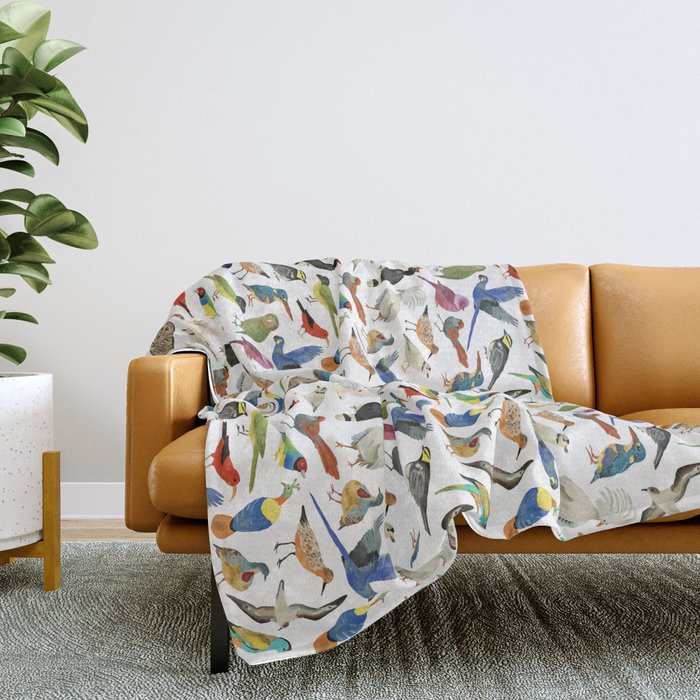Endangered Birds Around the World Throw Blanket Gallery Image 2
