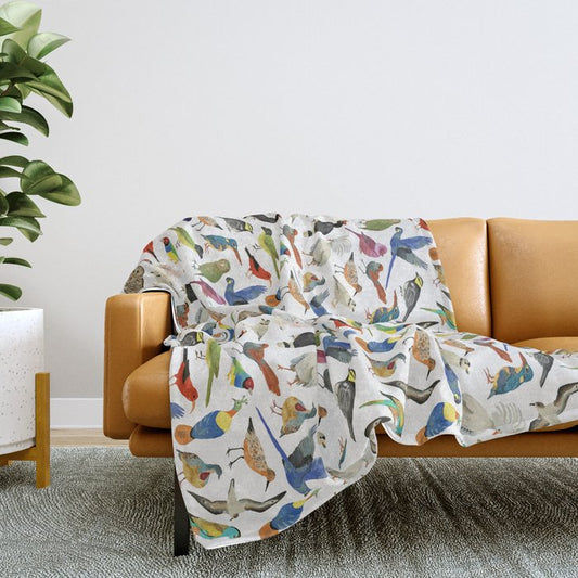 Endangered Birds Around the World Throw Blanket Gallery Image 2