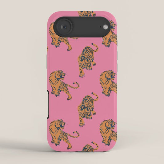 tiger print pink iPhone Case Gallery Image 2