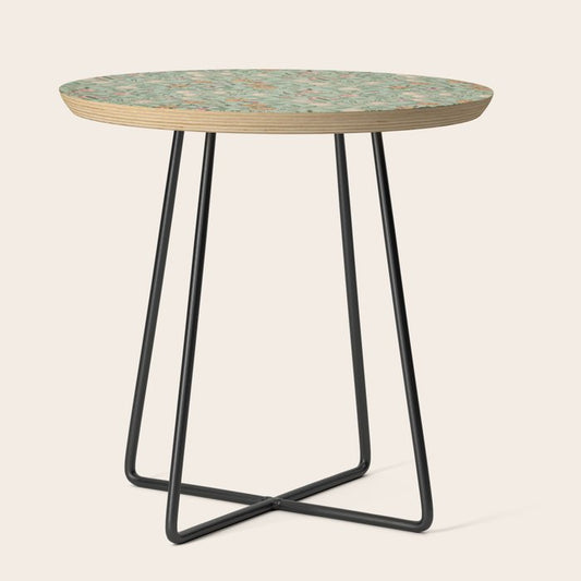 William Morris Vintage Fruit Sage Green Side Table Gallery Image 2