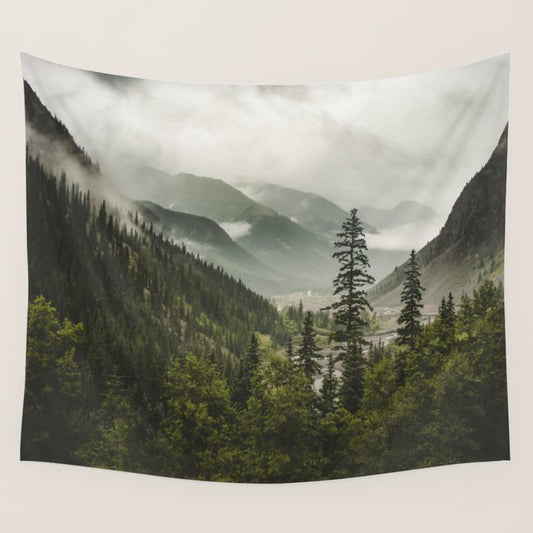 Mountain Valley of Forever Wall Tapestry Gallery Image 2