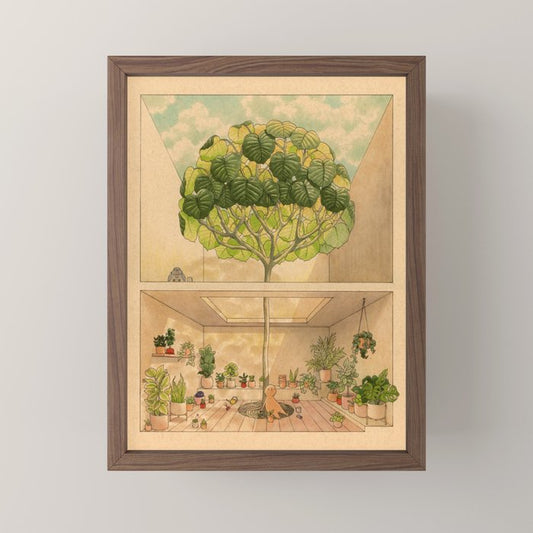 Round Tree Mini Art Print Gallery Image 2