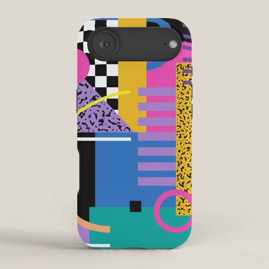 Memphis pattern 101 - 80s / 90s Retro iPhone Case Gallery Image 2