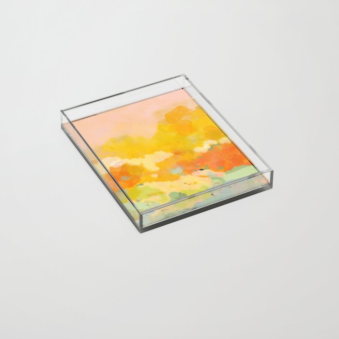 abstract spring sun Acrylic Tray Gallery Image 2