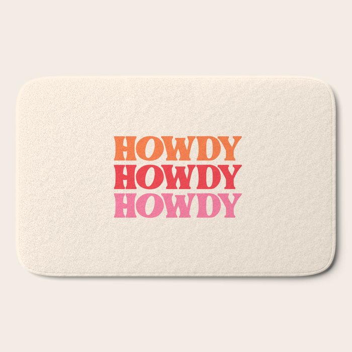 Howdy Bath Mat Gallery Image 2