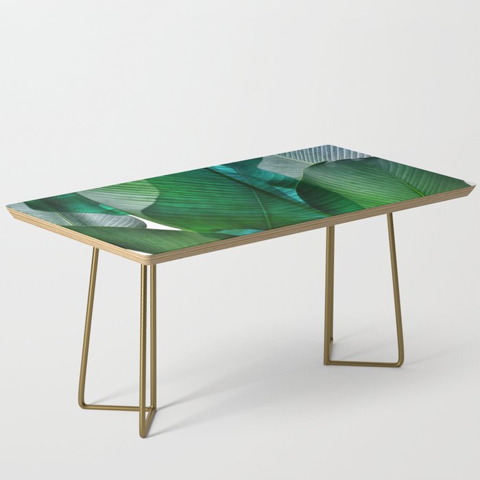Palm leaf jungle Bali banana palm frond greens Coffee Table Gallery Image 2