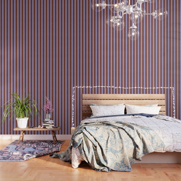 wide stripe in cacao Wallpaper Gallery Image 2