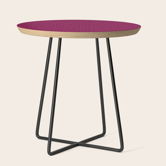 Mud Cloth in Raspberry Side Table Gallery Image 2