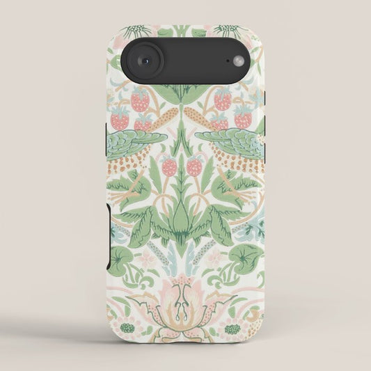 William Morris Strawberry Thief Cochineal Willow iPhone Case Gallery Image 2