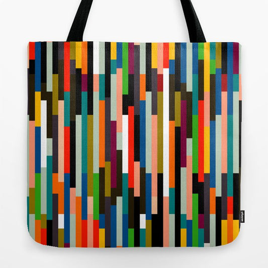 mid century stripes geometry retro Tote Bag Gallery Image 2