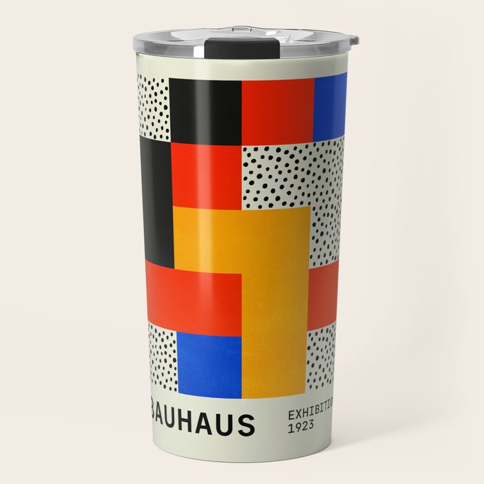 BAUHAUS 01: Exhibition 1923 | Mid Century Series Travel Mug Gallery Image 1