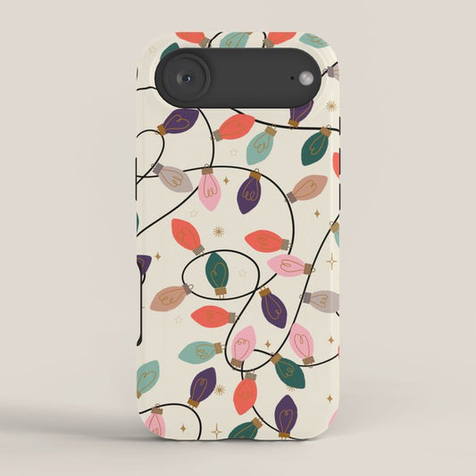 Whimsical Festive String Lights Seamless Pattern iPhone Case Gallery Image 2