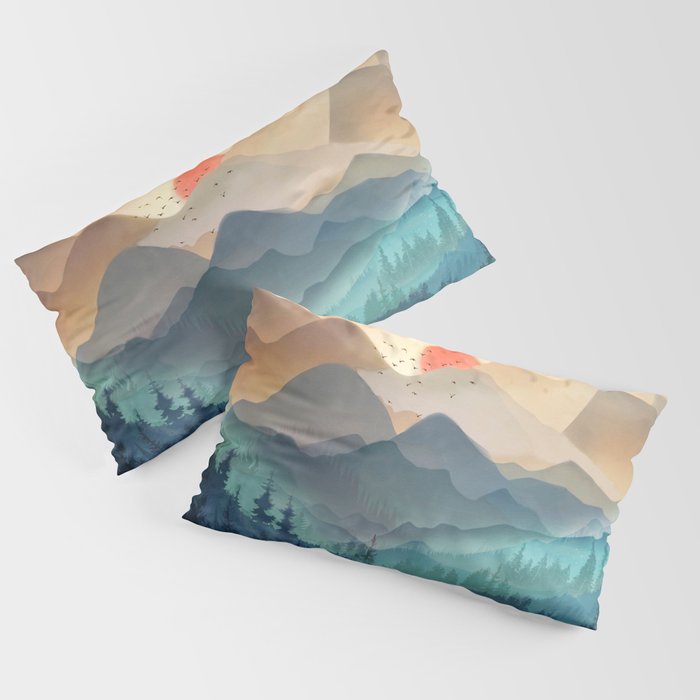 Wilderness Becomes Alive at Night Pillow Sham Gallery Image 4