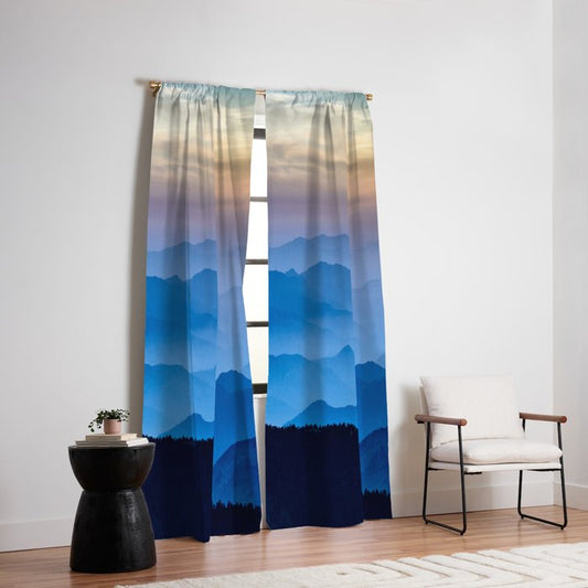 Mountains 11 Window Curtain Gallery Image 2